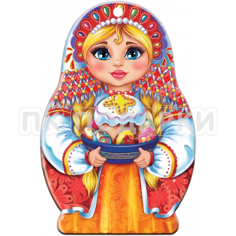 Матрешка с куличом