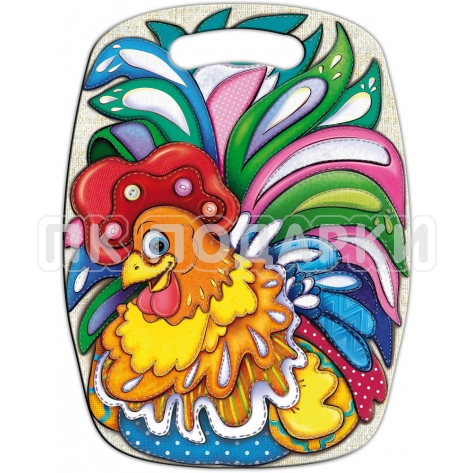 Rooster made of fabric