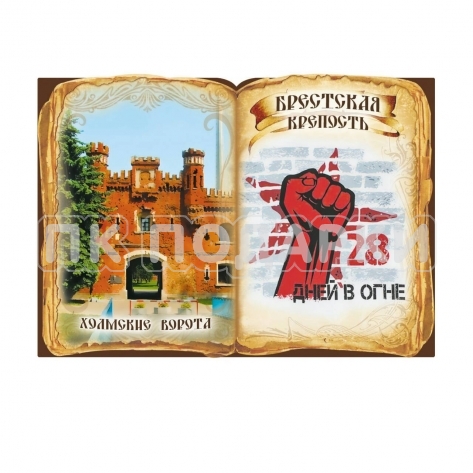 Магнит Книга объемная "Холмские ворота"